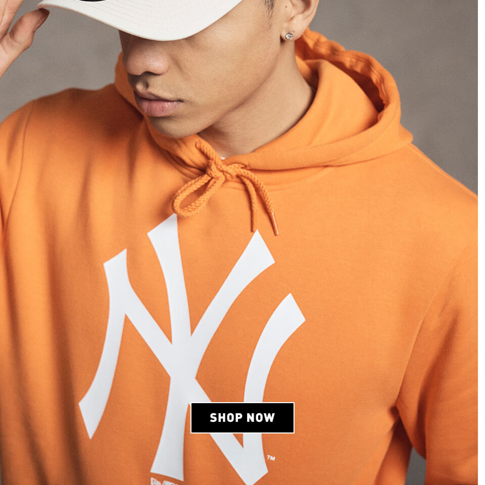New Era's new season Orange Colour Pack pullover hoodie