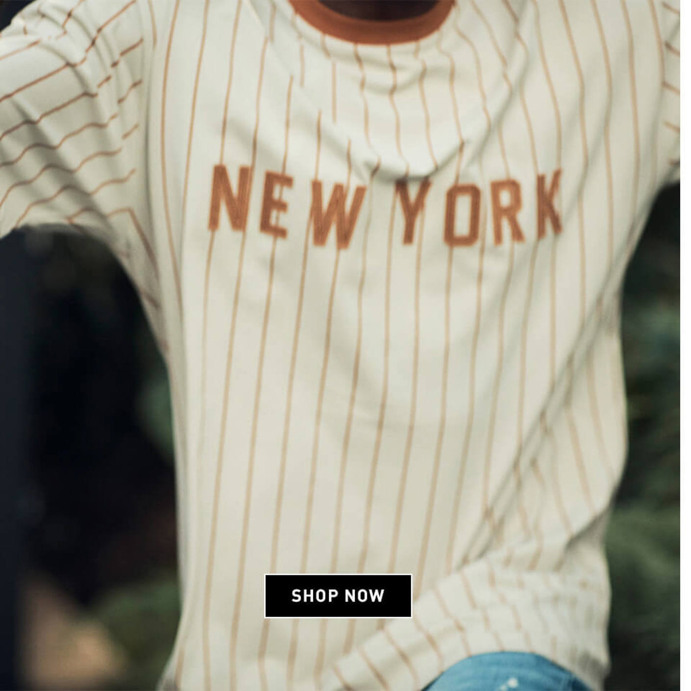 New Era New York Wordmark Pinstripe tshirt 