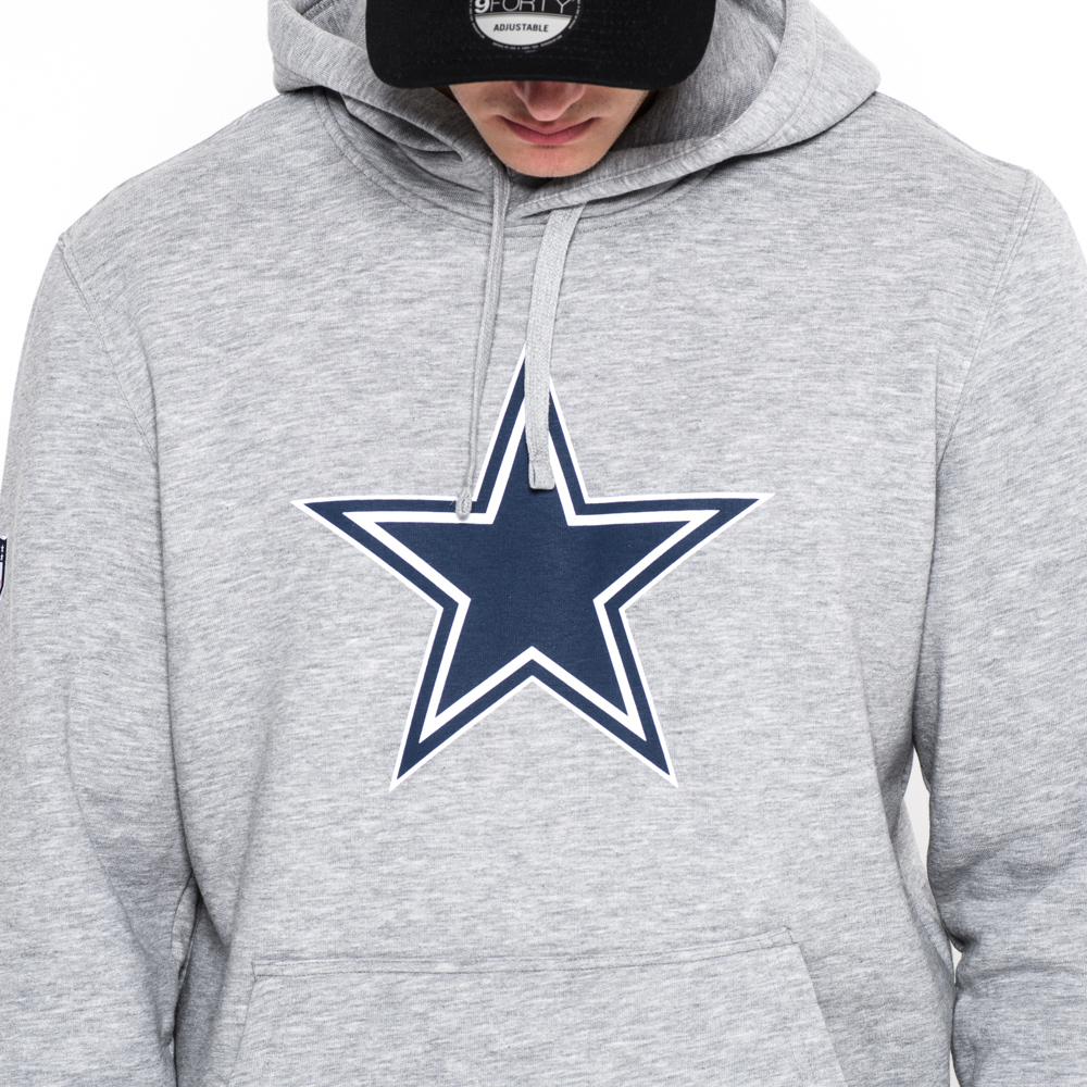 Felpa con cappuccio Dallas Cowboys  Team Logo grigia