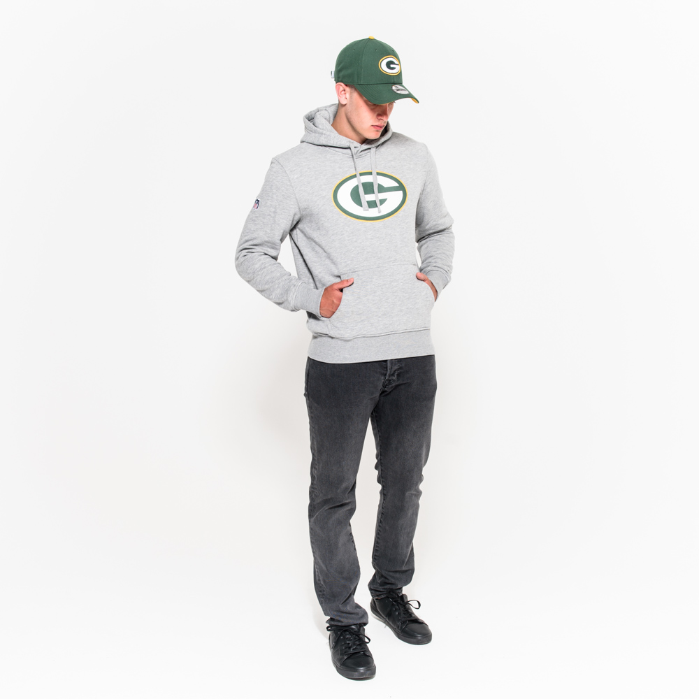 Green Bay Packers – Hoodie in Grau mit Teamlogo