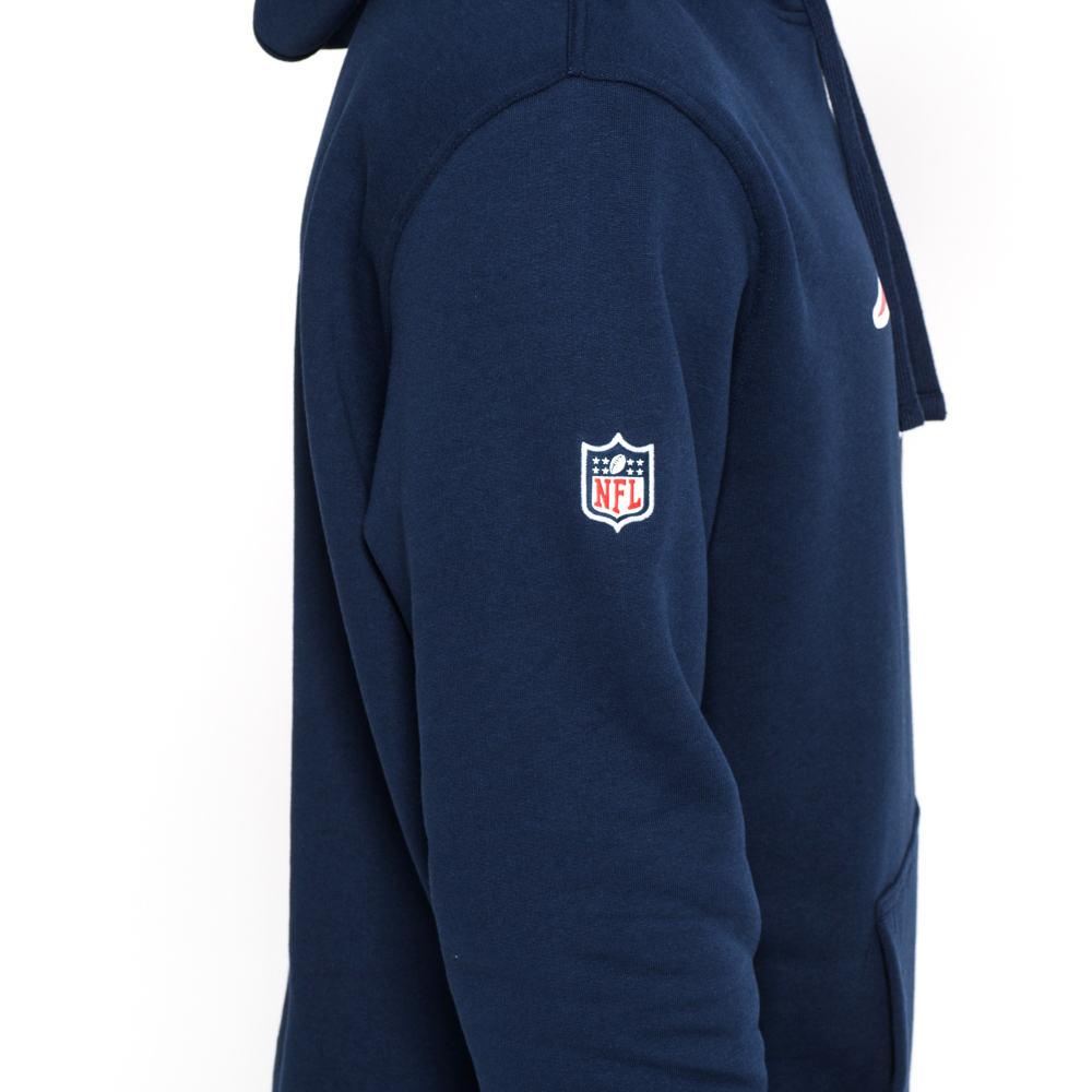 Felpa con cappuccio New England Patriots Team Logo blu