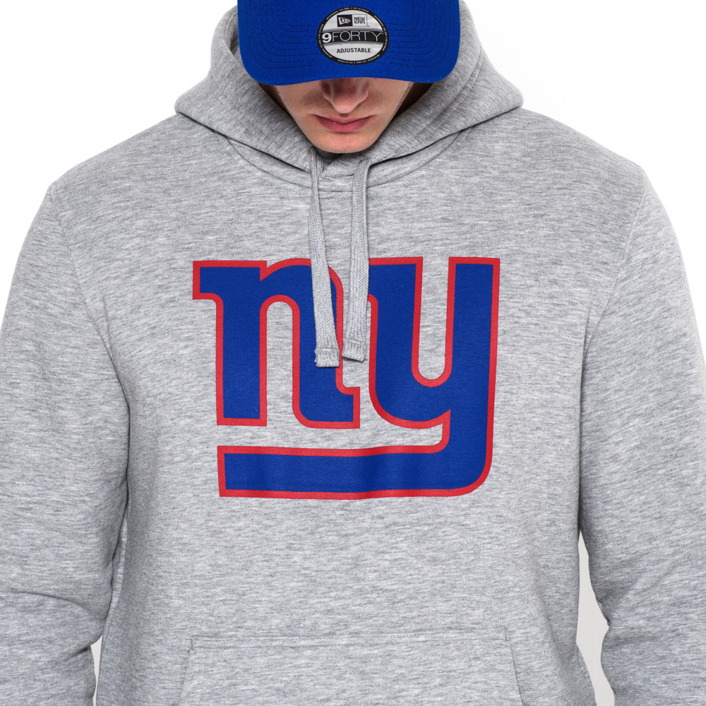 NY Giants Pullover Team Logo Grey 