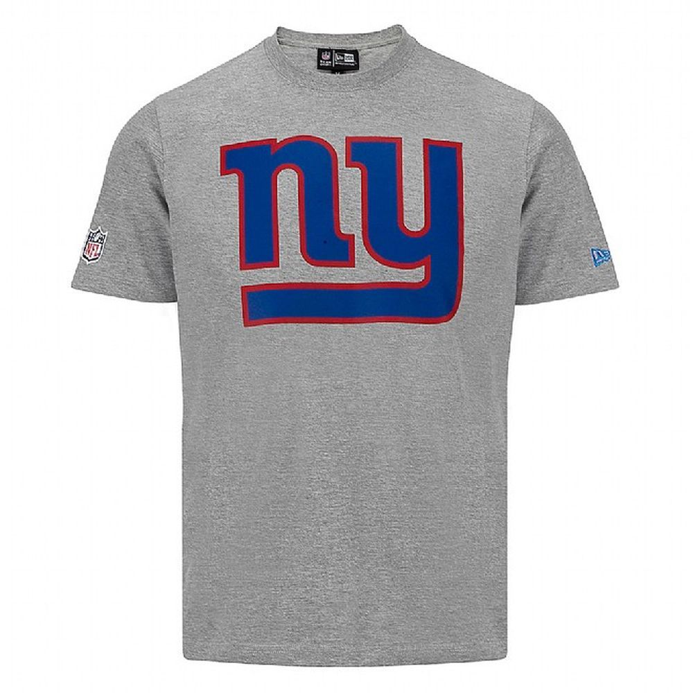 NY Giants Team Logo Grey Tee | New Era 