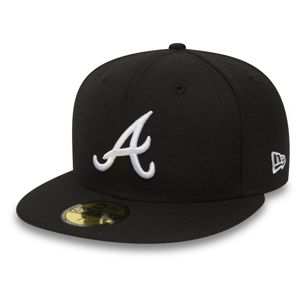 Atlanta Braves Essential Black 59FIFTY Fitted Cap