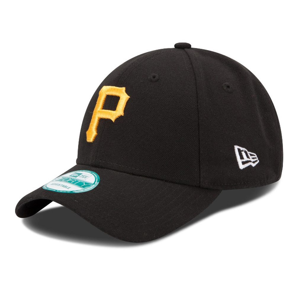 Schwarze Pittsburgh Pirates The League 9FORTY Verstellbare Cap