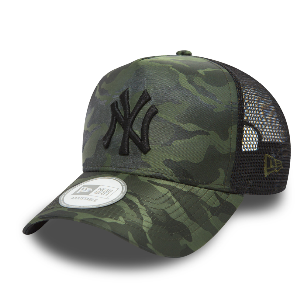 Cappellino Trucker A-Frame mimetico in nylon dei NY Yankees