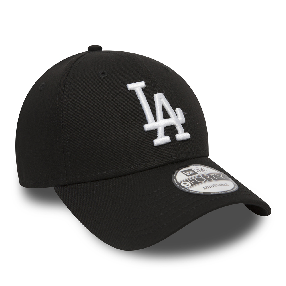 Gorra oficial New Era LA Dodgers Essential Negro 9FORTY Ajustable