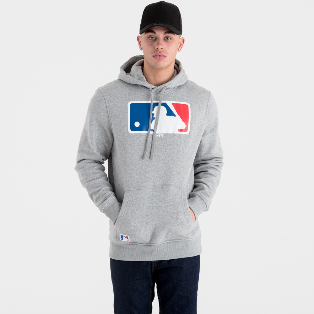 MLB Logo Grey Hoodie