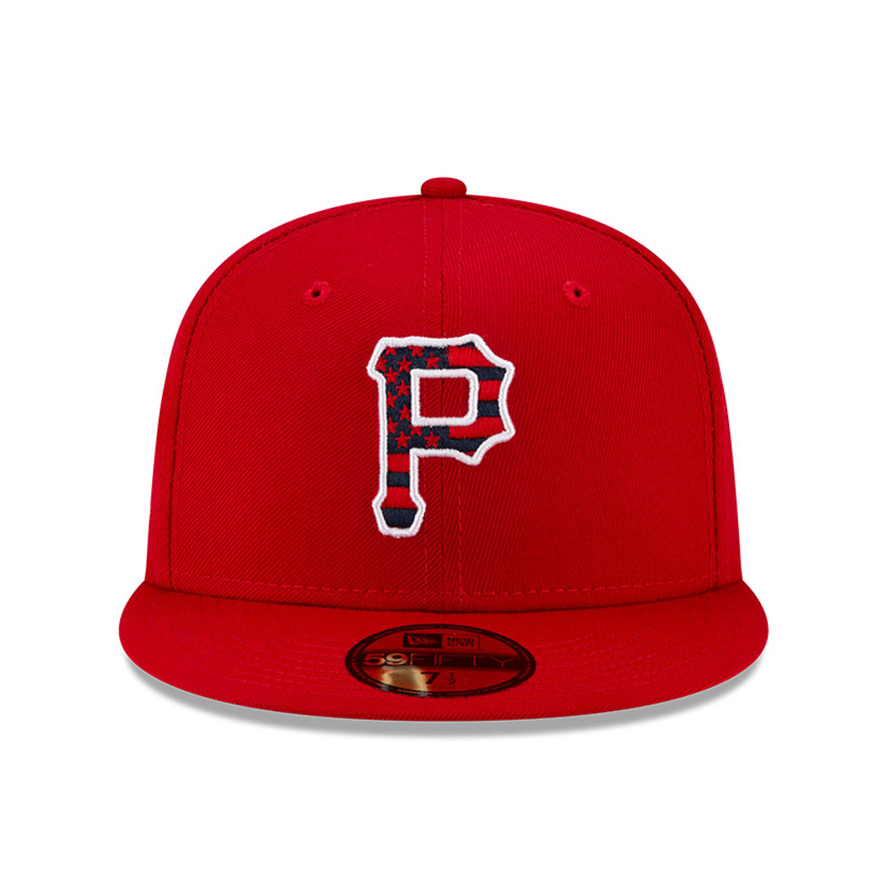 Cappellino 59FIFTY MLB 4th July dei Pittsburgh Pirates rosso