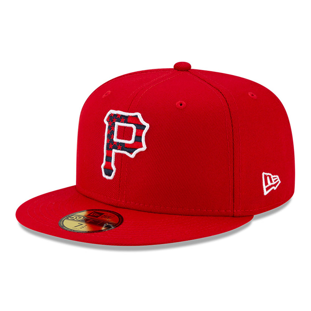59FIFTY – Pittsburgh Pirates – MLB 4th July – Kappe in Rot