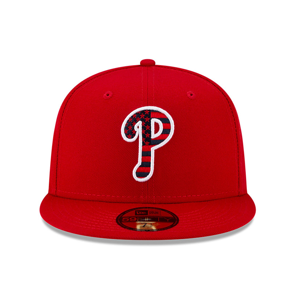 Casquette 59FIFTY MLB 4th July Philadelphia Phillies, rouge