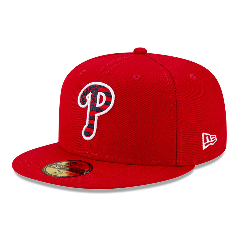 Casquette 59FIFTY MLB 4th July Philadelphia Phillies, rouge