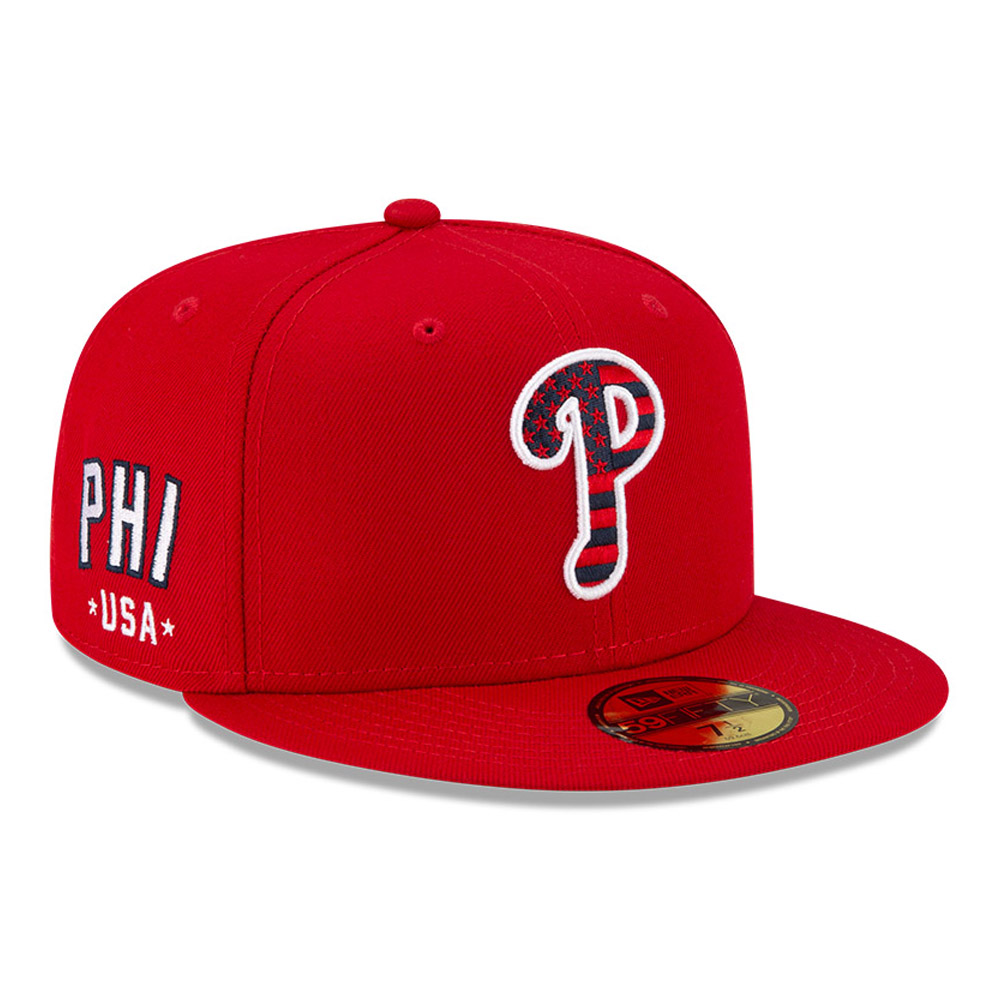Cappellino 59FIFTY MLB 4th July dei Philadelphia Phillies rosso