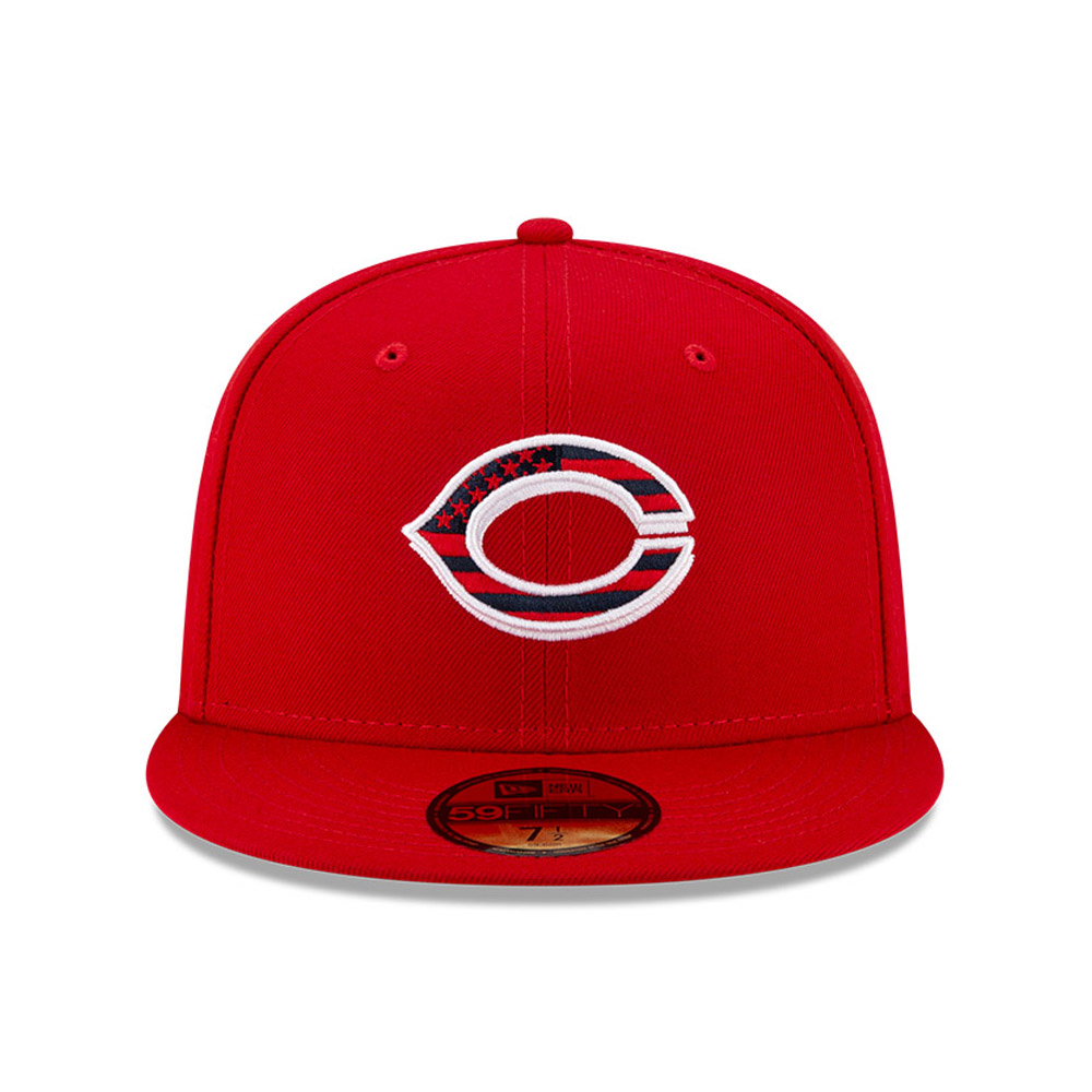 Cappellino 59FIFTY Cincinnati Reds MLB 4 luglio rosso