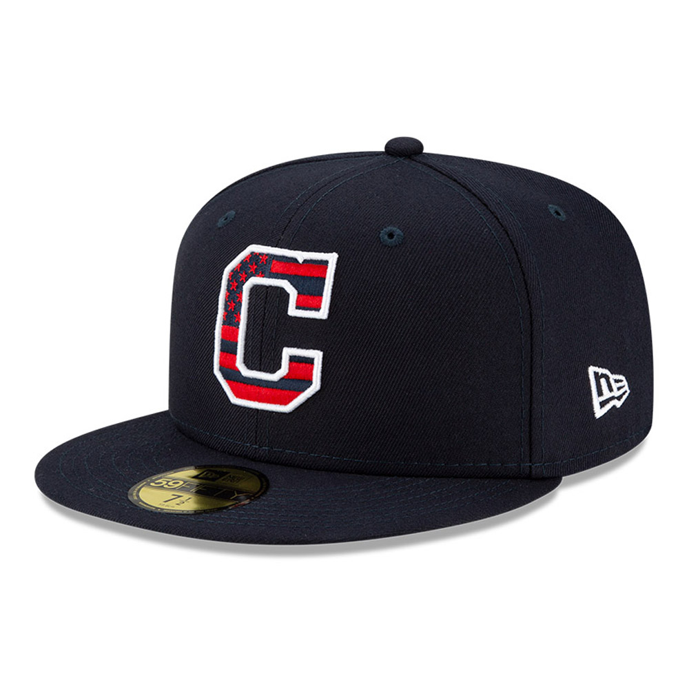 Cappellino 59FIFTY MLB 4th July dei Cleveland Indians blu navy