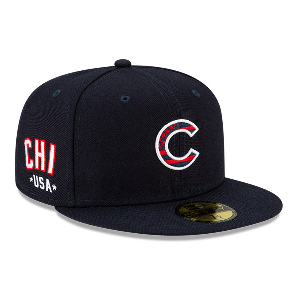 Casquette 59FIFTY MLB 4th July Chicago Cubs, bleu marine