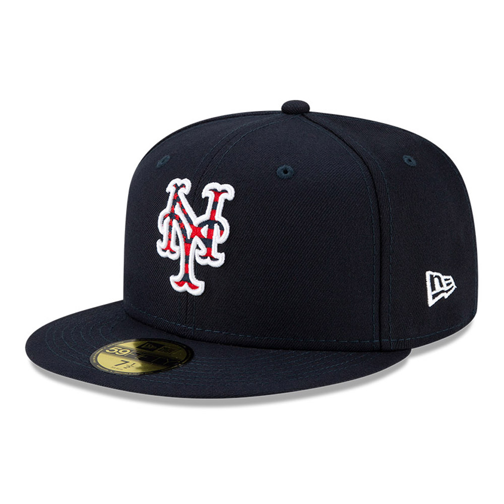 Official New Era New York Mets MLB July 4th On-Field Navy 59FIFTY ...