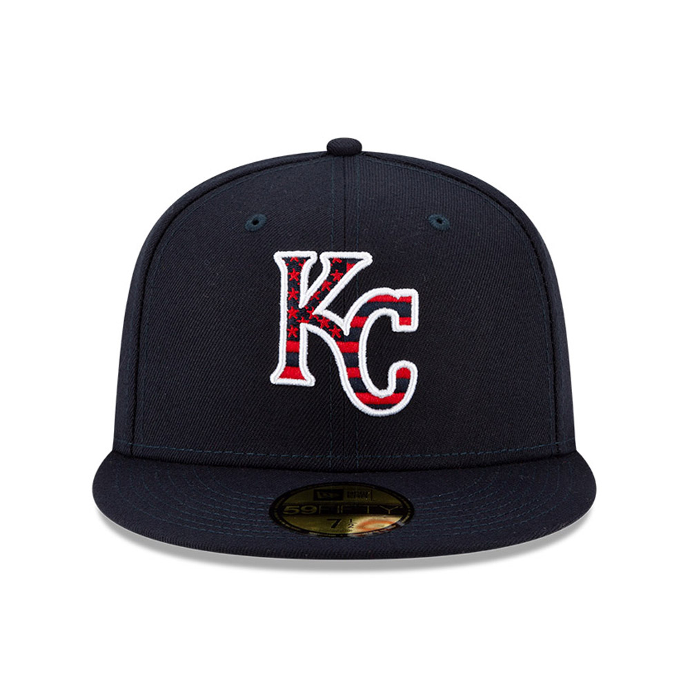 Cappellino 59FIFTY MLB 4th July dei Kansas City Royals blu navy
