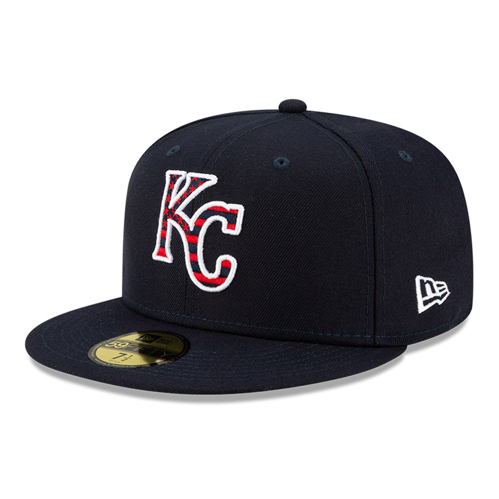 Cappellino 59FIFTY MLB 4th July dei Kansas City Royals blu navy
