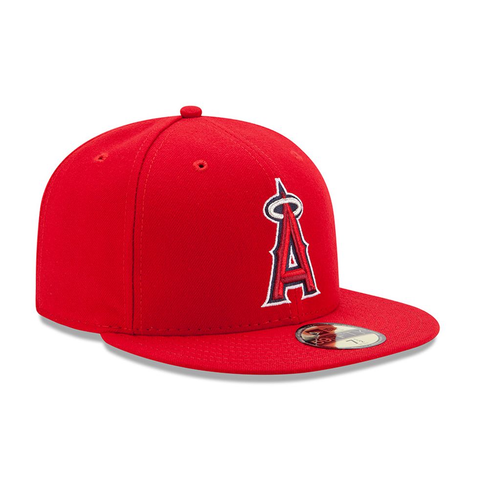 Cappellino 59FIFTY Authentic On-Field Game degli LA Angels rosso