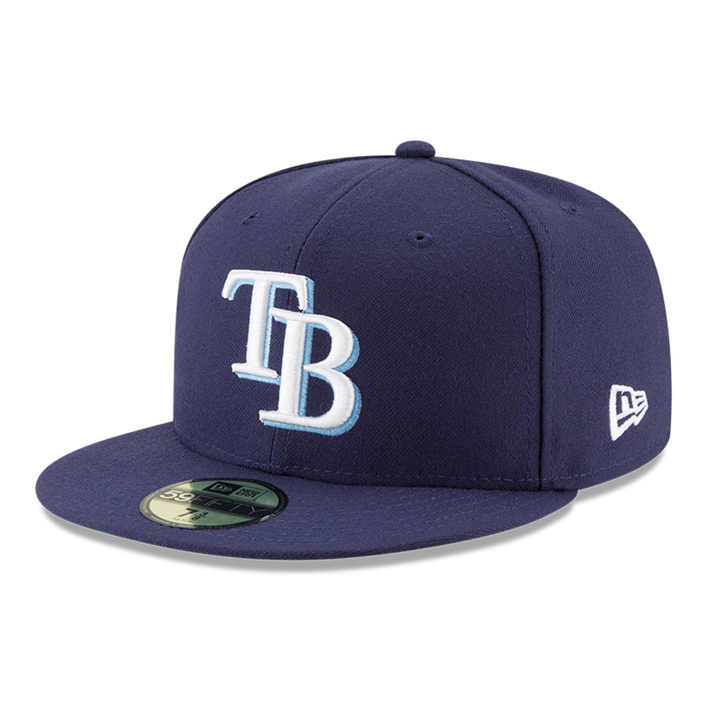 Cappellino 59FIFTY Authentic On-Field Game dei Tampa Bay Rays blu navy