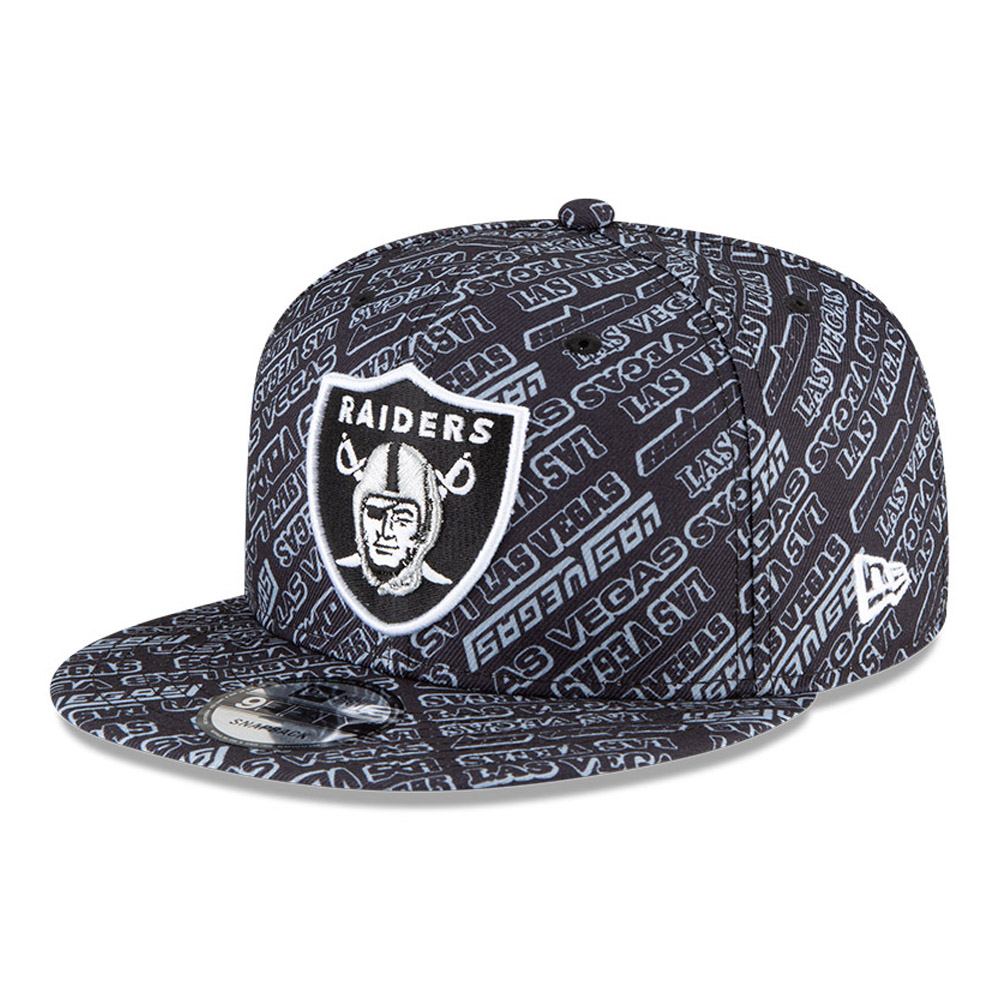 SnapBack NFL New Era Raiders Las Vegas Allover 9fifty Cap hat Adjustable 
