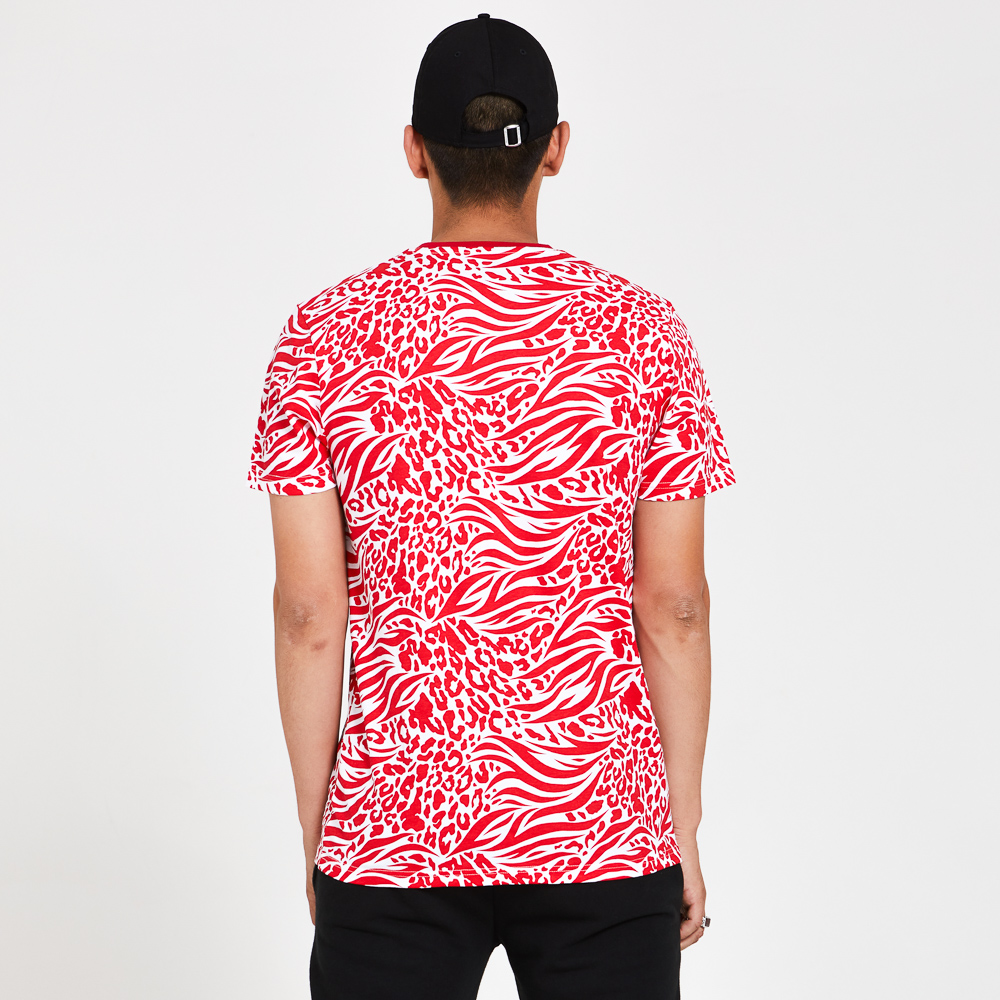 Chicago Bulls All Over Print Red T-Shirt