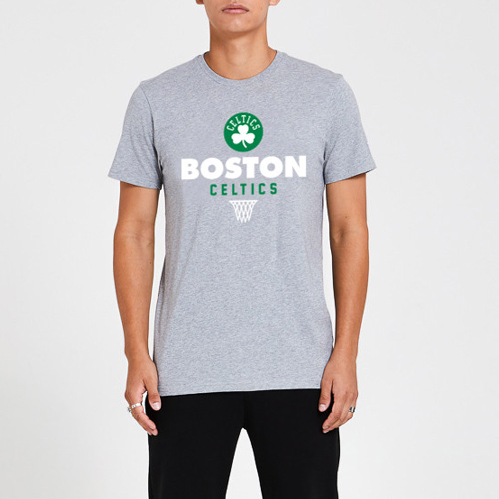 T-Shirt Boston Celtics Basket, gris