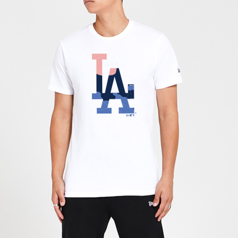 Camiseta LA Dodgers Gradient Infill, blanco