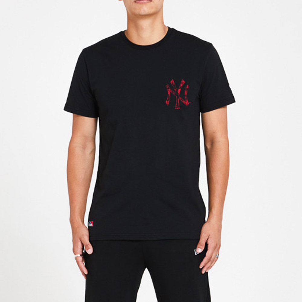 New York Yankees – T-Shirt in Schwarz mit Print