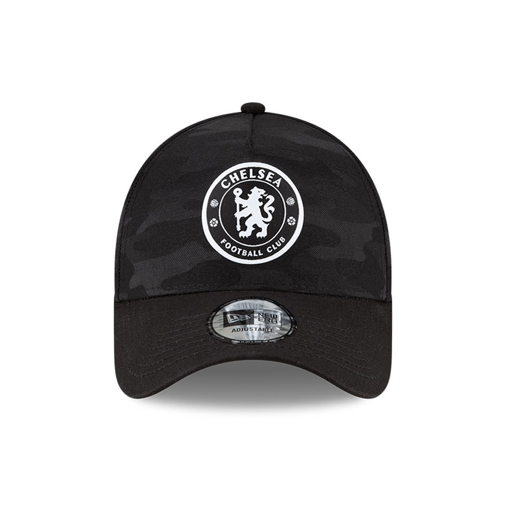 9FORTY – Chelsea FC – Kappe mit Camouflage-Muster in Schwarz