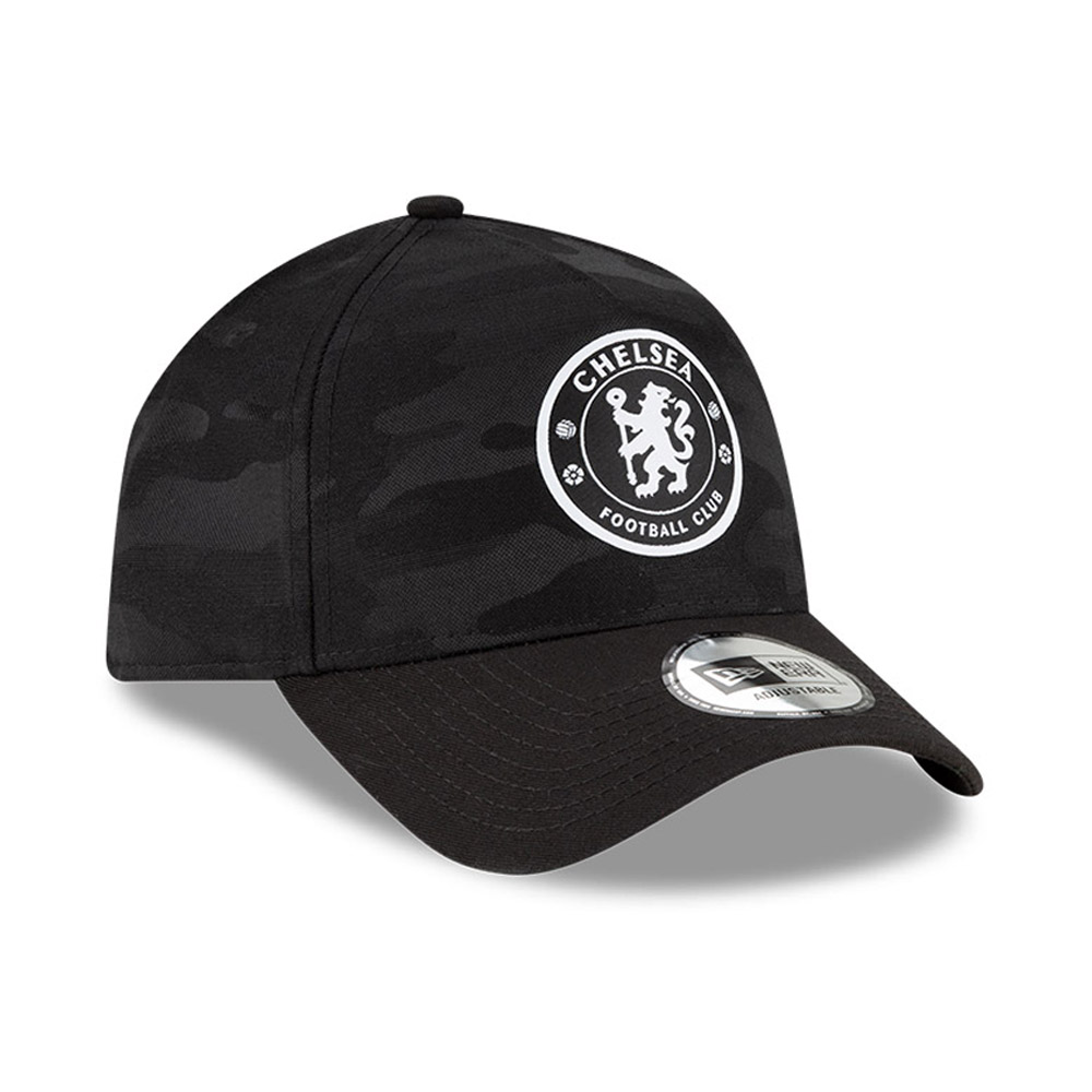 9FORTY – Chelsea FC – Kappe mit Camouflage-Muster in Schwarz