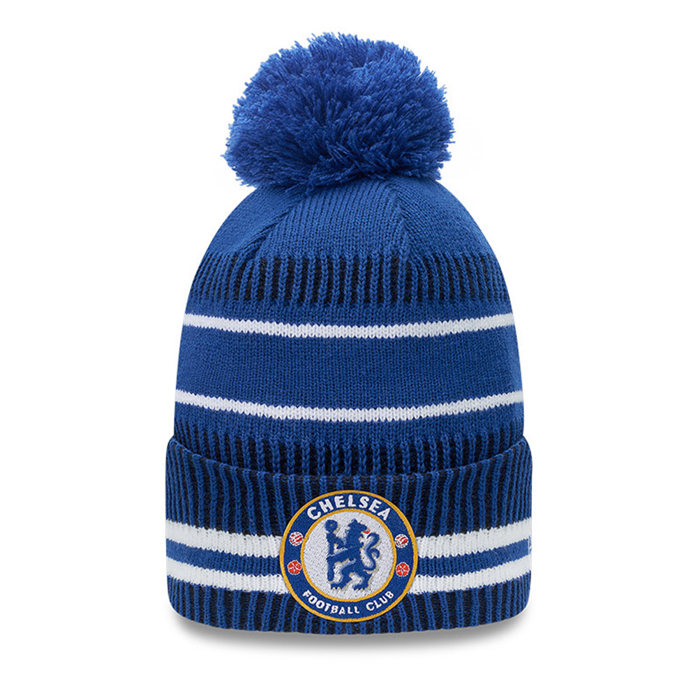 Chelsea FC Jake Striped Blue Bobble Knit