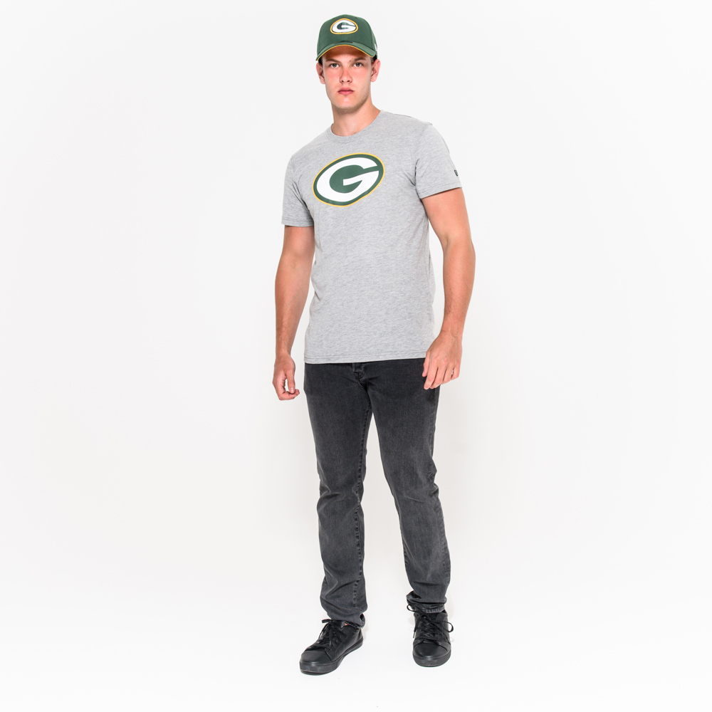 T-Shirt Green Bay Packers Team Logo Grigia