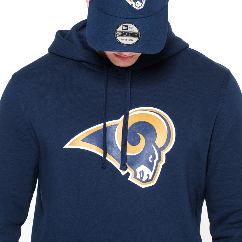 Sudadera estilo pulóver Los Angeles Rams Team Logo, azul marino