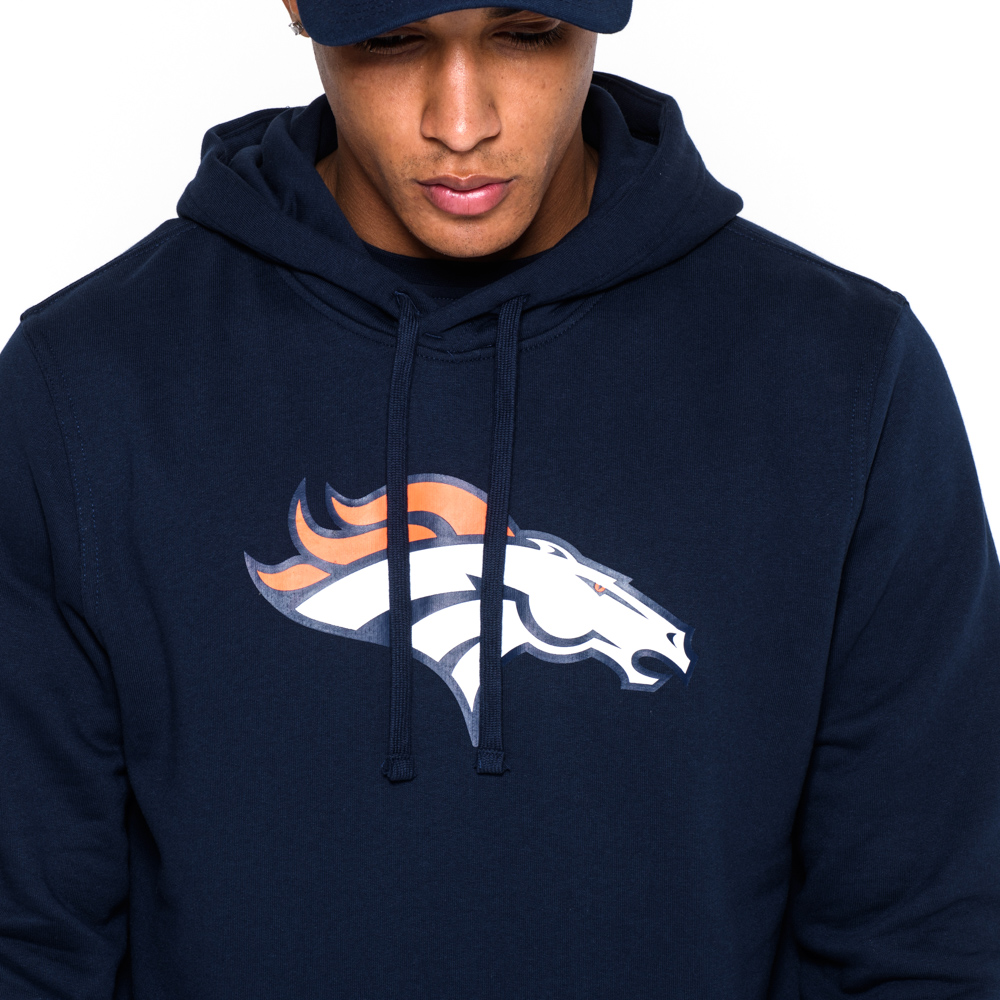 Denver Broncos Team Logo Navy Hoodie