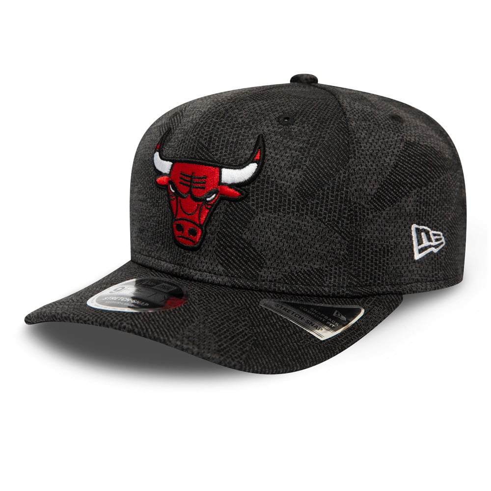 9FIFTY  Stretch Snap – Chicago Bulls – Engineered Fit – Kappe in Grau mit Clipverschluss