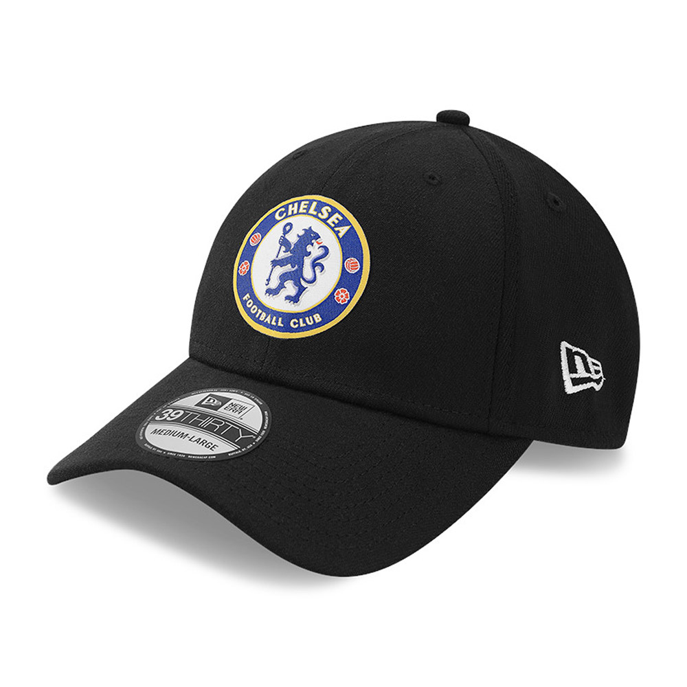 39THIRTY – Chelsea FC – Kappe in Schwarz mit Wappen und Schriftzug