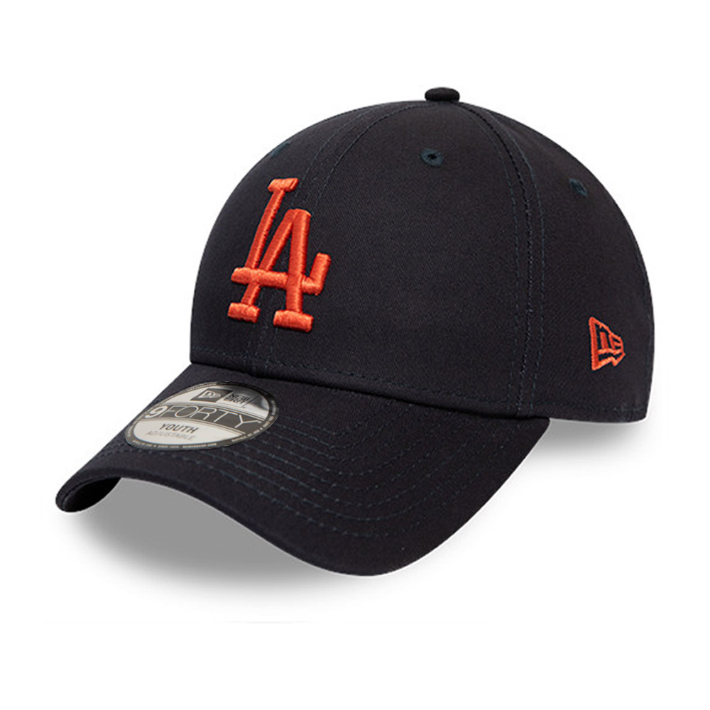 Los Angeles Dodgers League Essential Kids Orange Logo Negro 9FORTY Gorra