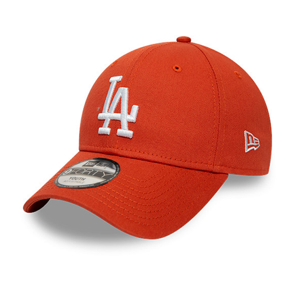 Gorra LA Dodgers League Essential Logo 9FORTY, niño, naranja