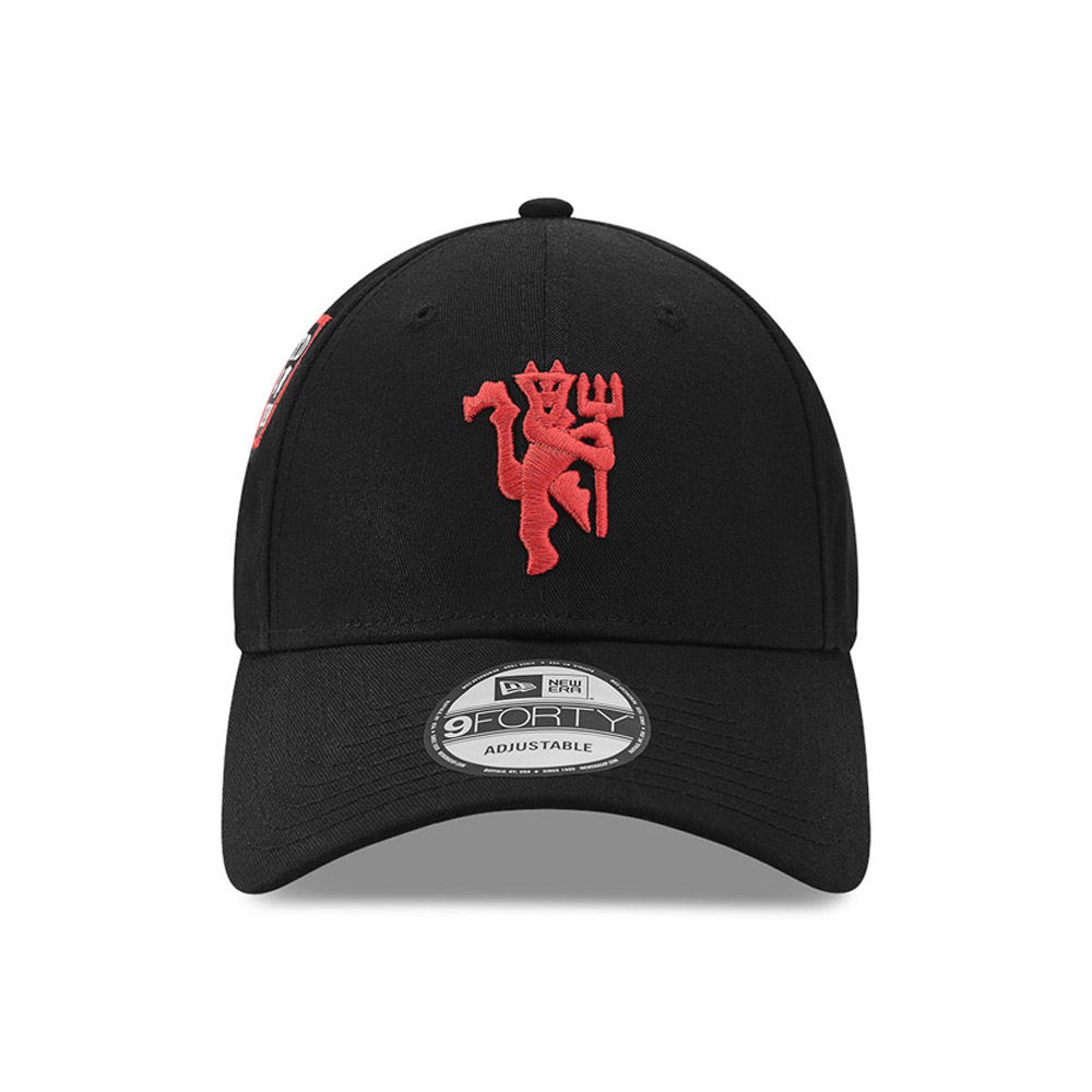 Manchester United Side Patch Schwarz 9FORTY Cap