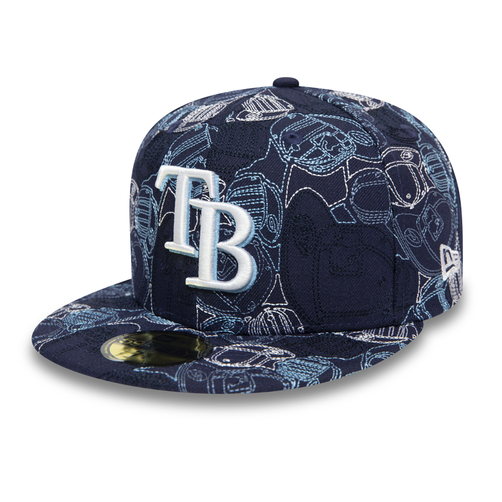 Cappellino Tampa Bay Rays 100 Year Cap Chaos 59FIFTY