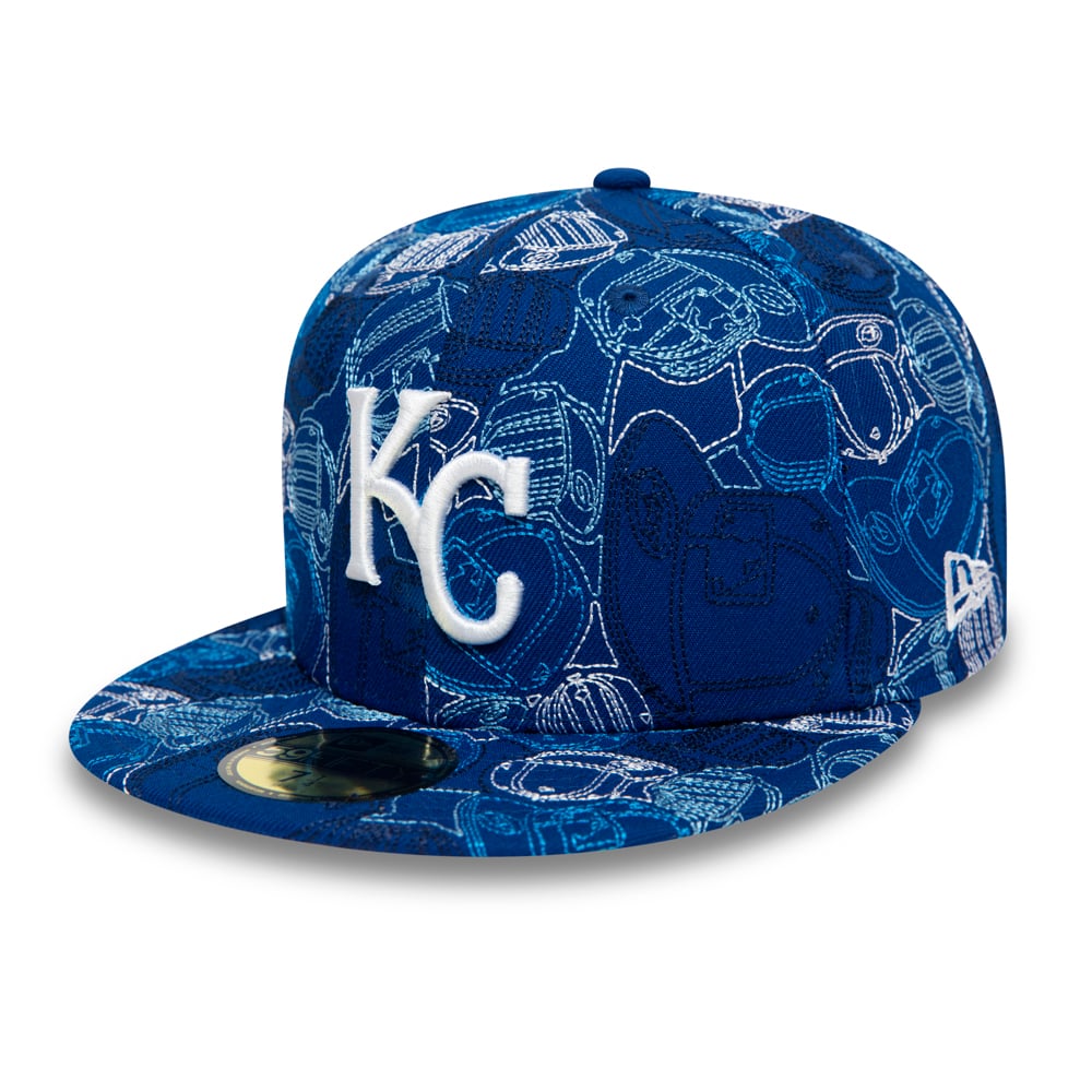 Kansas City Royals 100 Year Cap Chaos 59FIFTY Cap