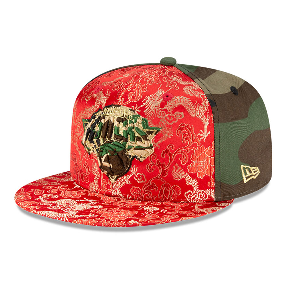 100FIFTY – New York Knicks – 100 Jahre – Kappe im Drachen-Camouflage-Design