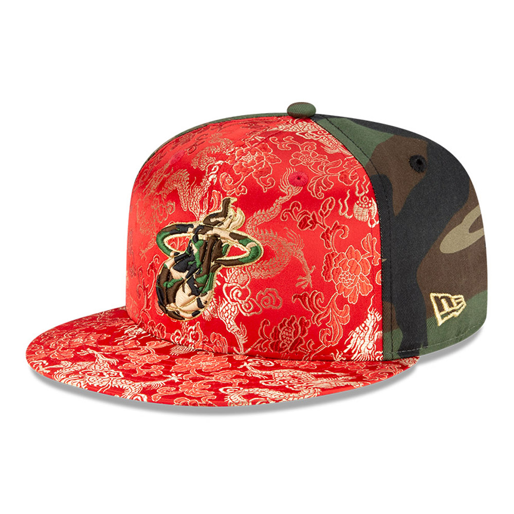 100FIFTY – Miami Heat – 100 Jahre – Kappe im Camouflage-Design mit Drachen