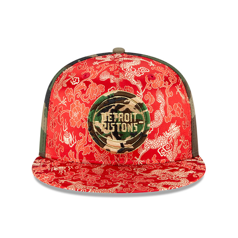 100FIFTY – Detroit Pistons – 100 Jahre – Kappe im Drachen-Camouflage-Design