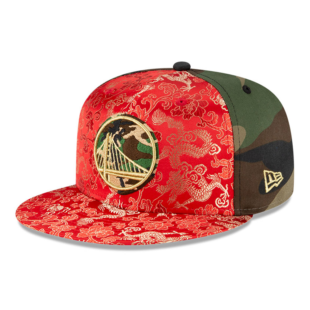 100FIFTY – Golden State Warriors – 100 Jahre – Kappe im Drachen-Camouflage-Design