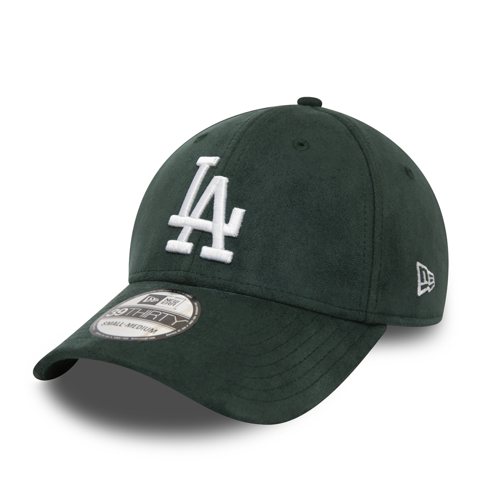 Cappellino 39THIRTY con logo scamosciato LA Dodgers verde