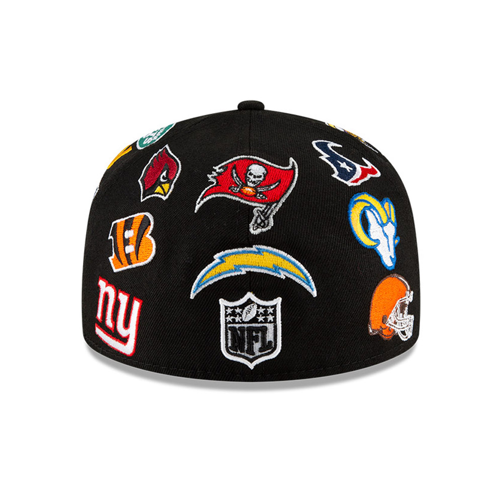 Insignia del logotipo de la NFL 100 años negro 59Fifty gorra