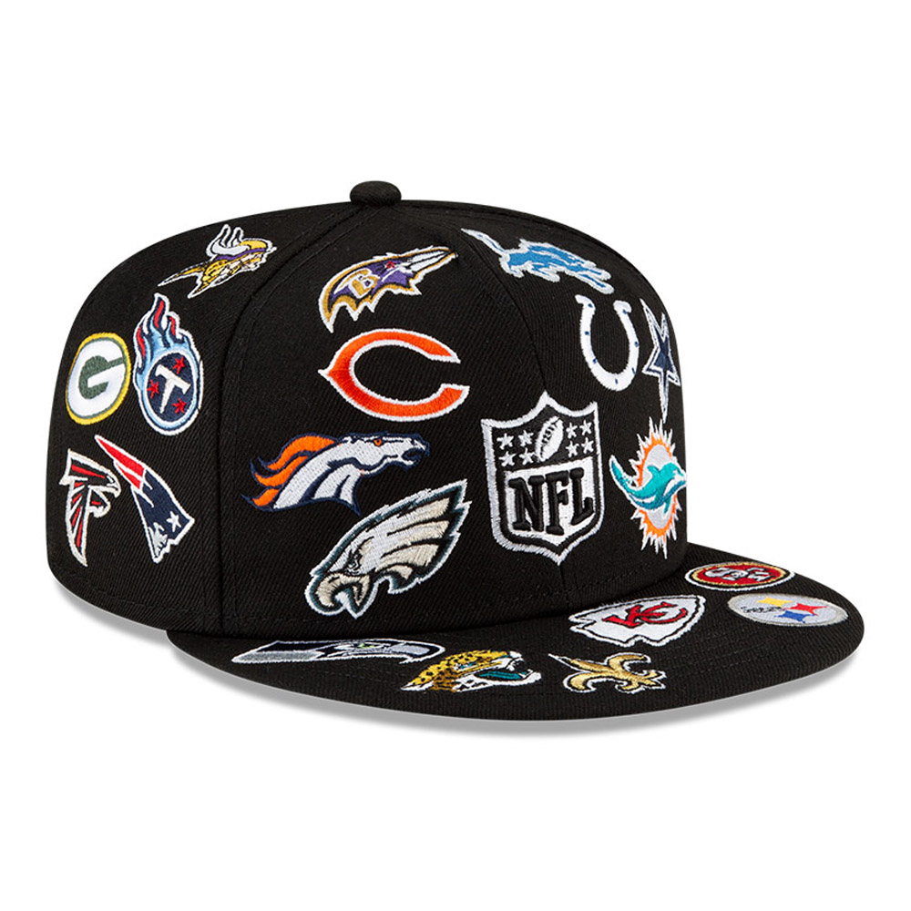 Insignia del logotipo de la NFL 100 años negro 59Fifty gorra